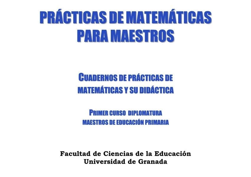 Prácticas formación matemática maestros | UED | Uniandes